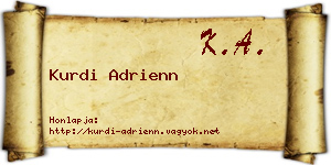 Kurdi Adrienn névjegykártya