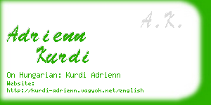 adrienn kurdi business card